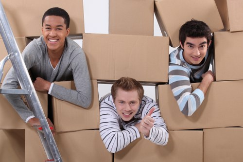 Packing and moving items into storage in Knightsbridge