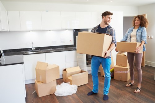 Loading furniture for a local Knightsbridge move