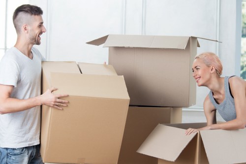 Professional movers handling valuable belongings in Knightsbridge