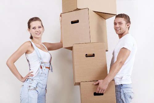Local moving truck arranged for a Knightsbridge property move
